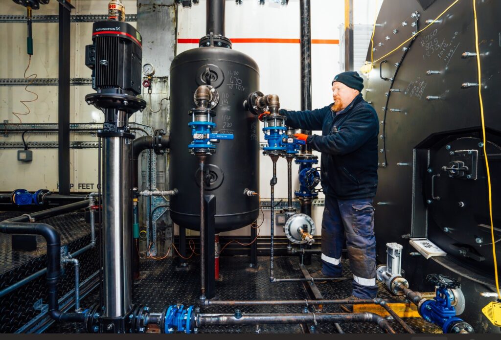 steam boiler fit out